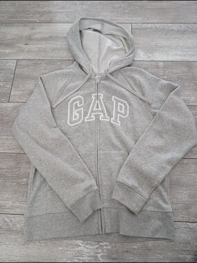 Gray GAP Zip Up Sweater